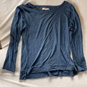 XS Madewell jean-blue 3/4” sleeve top